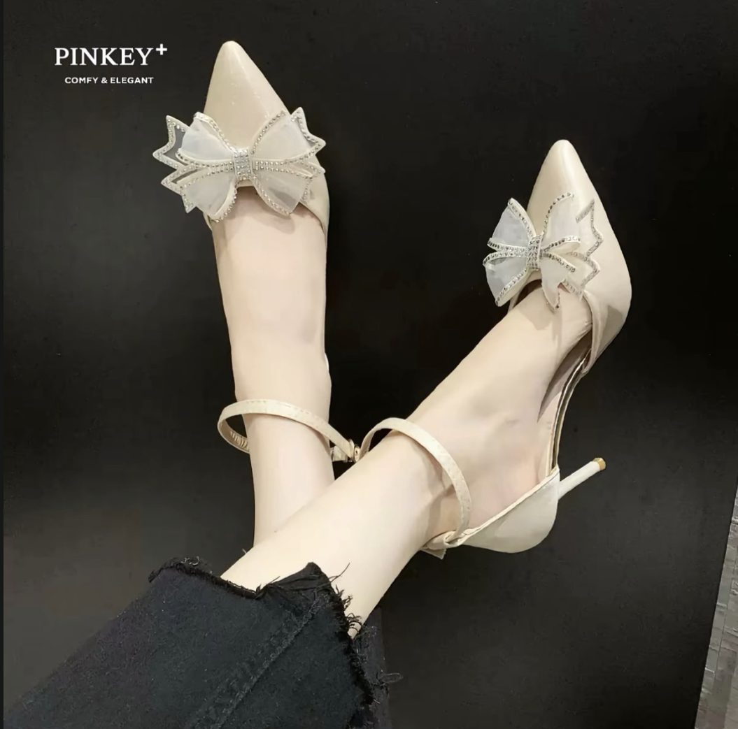 Heels Pinkey Cream Gold in Cream Gold